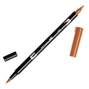 Caneta Art Marker Tombow 56612 com pincel duplo 947 Burnt Sienna, pacote com 1