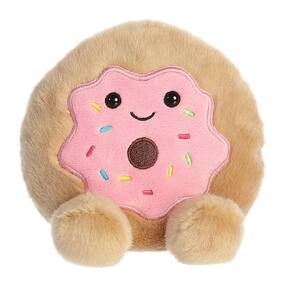 Bicho de pelúcia Aurora Palm Pals Claire Donut 13cm - rosa