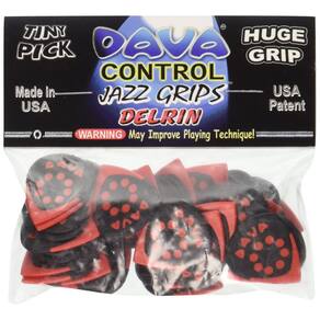Palhetas de guitarra Dava 9036 Delrin Jazz Grip 36 palhetas