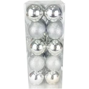 Kit com 12 Bolas Natalinas 6cm Prata - Wincy