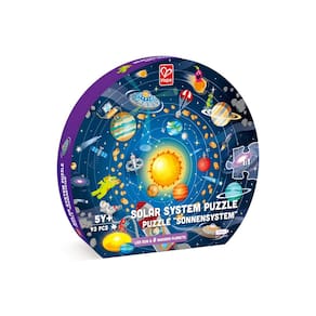 Puzzle Toy Hape Solar System redondo com LED brilhante Sun Kids 5+