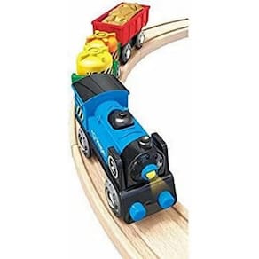 Motor alimentado por bateria Train Set Hape com lâmpada de trabalho