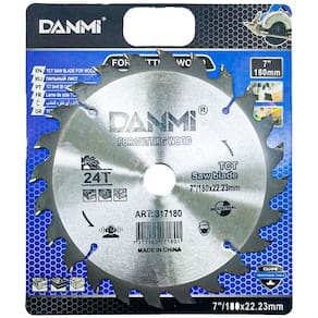 Lamina Disco De Corte Prata Circular Madeira 180mm 24 Dentes