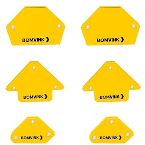 Esquadro Magnético Solda Capacidade 4 E 11Kg 6Pçs Bomvink