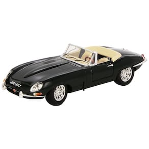 Carro de transmissão direta Bburago Jaguar E Type Cabrio 1961, escala 1:18