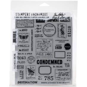 Cling Stamps Tim Holtz Field Notes Stampers Anonymous