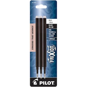 Recargas de tinta gel Pilot FriXion Ball 1,0 mm Bold Point Black 3