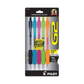 Canetas esferográficas de tinta gel PILOT G2 Premium Extra Fine de 0,5 mm