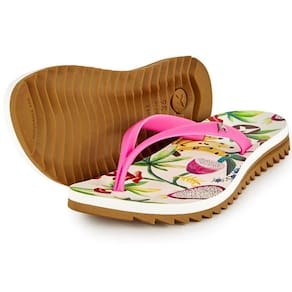 Chinelo Kenner Ibiza Fruit Feminino - Rosa e Marrom