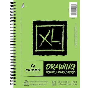 Papel de desenho Canson XL Series Wirebound 14x21,6 cm 60 folhas