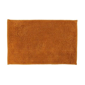 Tapete Para Banheiro Bolinha Antiderrapante Laranja 58x38cm