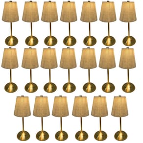 Luminaria de Mesa Abajur LED 3 Tons Kit 10 Uni USB Bateria Recarregavel Candeeiro Home Office Mesa Trabalho