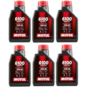 KIT 6L Óleo Motor Carro Motul 6100 Save-lite 5w30 Semi-sintético API SP