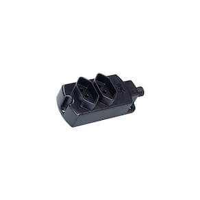 Régua com 2 Tomadas MarGirius TMU2-310 2P+T 10A Preta Bivolt