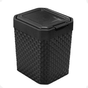Lixeira Rattan Arqplast 5L Tampa Click Label