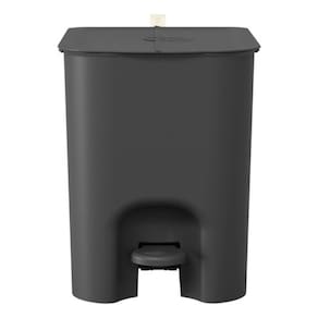 Lixeira De Piso Square Pedal Plastico 12l 32x27x22cm - Preta