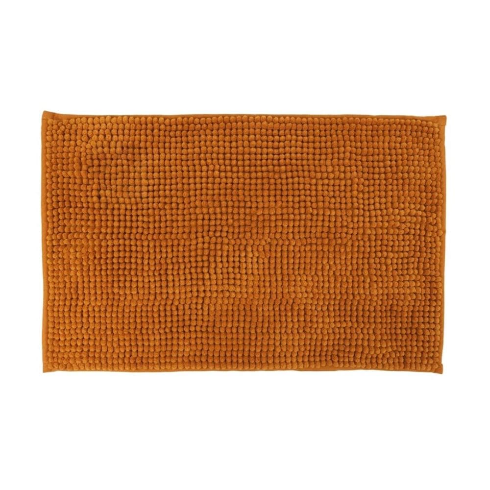 Tapete Para Banheiro Bolinha Antiderrapante Laranja 58x38cm