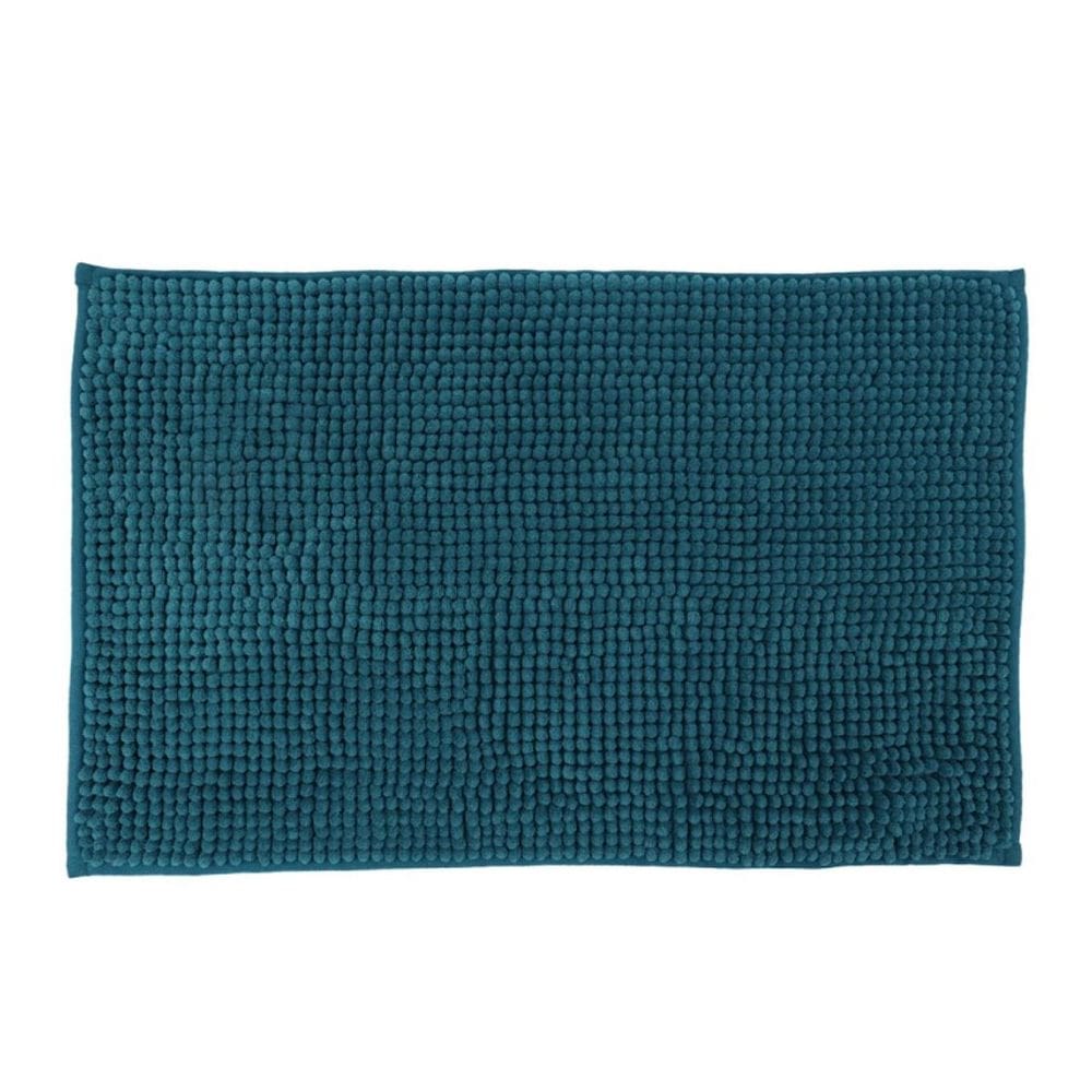 Tapete de Banheiro Bolinha Antiderrapante Azul Claro 58x38cm