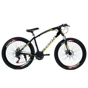Bicicleta Aro 26 Leopard Bike 21V Freio a Disco Preto WCT Fitness