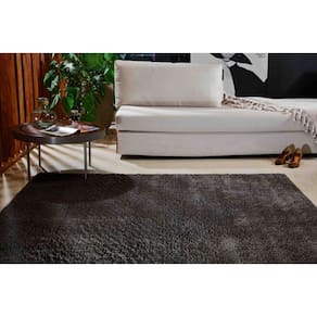 Tapete Classic Poliester 150x100cm Retangular Marrom Oasis