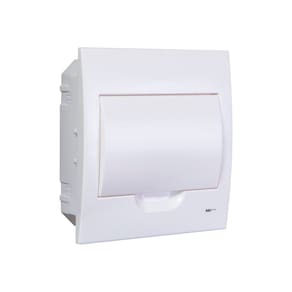 Quadro de Distribuição MarGirius QDE-08 de Embutir para 8 Polos Branco