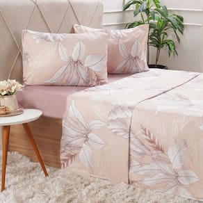 Jogo de Cama Casal Cotton Touch 4 Peças 138x188x30cm