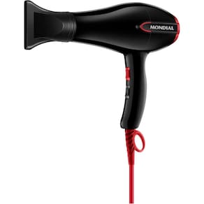 Secador de Cabelo Mondial Turbo Preto/Vermelho 1900W 127V - SC-41