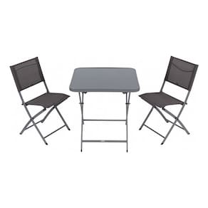 Conjunto Jardim Varanda Aco Cinza 2 Pessoas - Sevilha