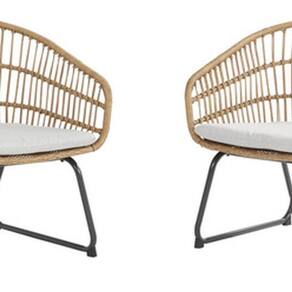 Conjunto Jardim Varanda Aco Vime Rattan 2 Pessoas - Ibiza