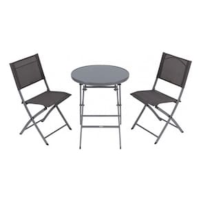 Conjunto Jardim Varanda Aco Cinza 2 Pessoas - Toledo