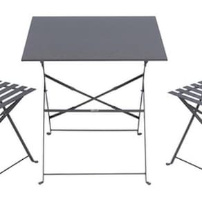 Conjunto Jardim Varanda Aco Cinza Square 2 Pessoas - Bilbao