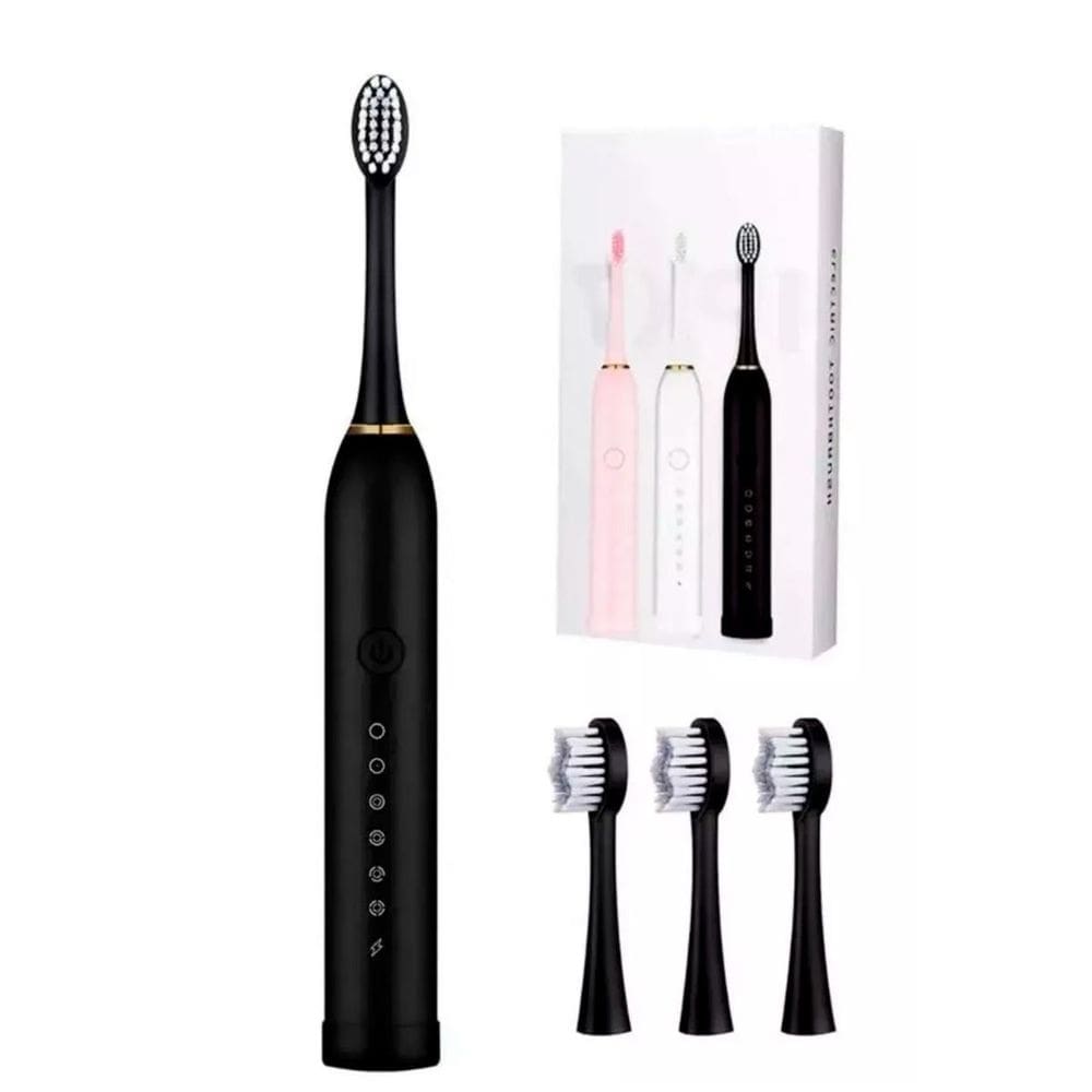 Escova Dental Elétrica Giratória Com Limpeza Oral