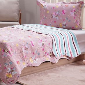 Kit Colcha Solteiro Ultra Lisse New Kids Rolinho 160x220cm
