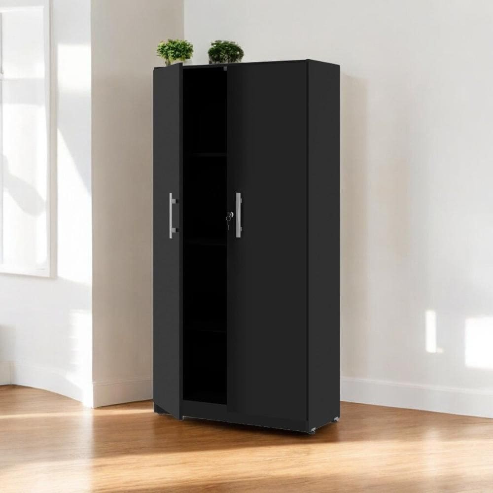 Armário Multiuso 02 Portas Light Preto