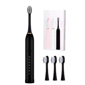 Escova Dental Elétrica Giratória Com Limpeza Oral