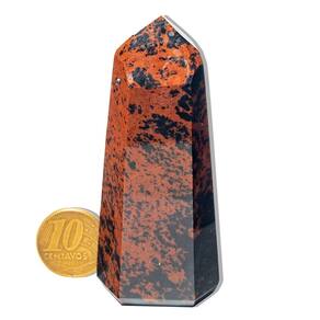 Ponta Obsidiana Mahogany Natural 75 a 100g 6 a 10cm Tipo A