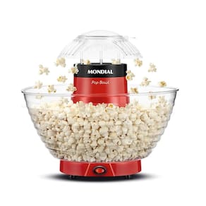 Pipoqueira Elétrica Mondial Pop Bowl Vermelho 1200W 220V - PP-05