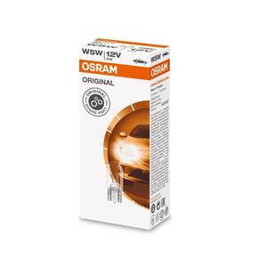 Par lâmpada halógena T10 base vidro 12v 5w 2825 Osram