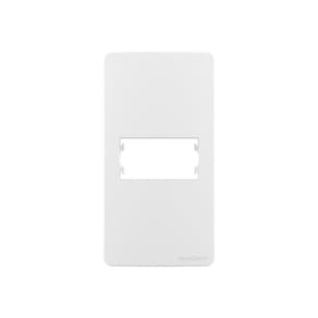 Placa para Condulete com Suporte MarGirius Sleek Caixa 1" para 1 Módulo Branca