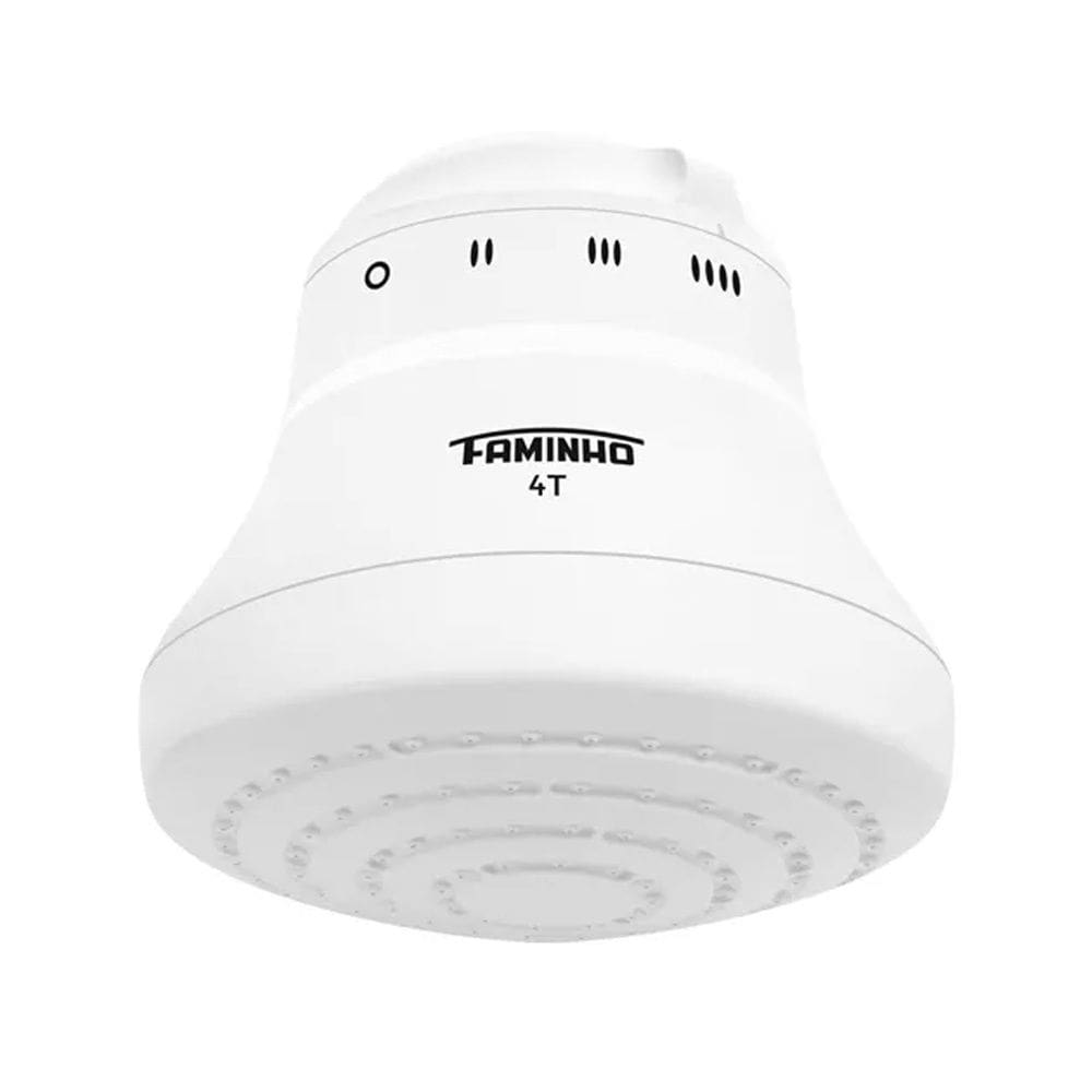 Ducha Fame Faminho 4T 220V 6800W Redonda - 4 Temperaturas Branco Multitemperaturas