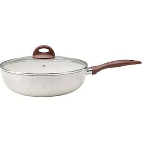 Wok Com Tampa 28cm 3,4L com Indução Smart Plus Vanilla
