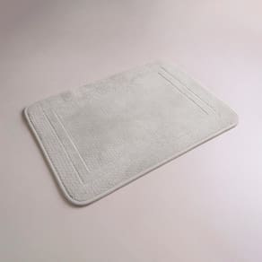 Tapete Antiderrapante Ultra Soft Macio 65X45 Cinza Claro