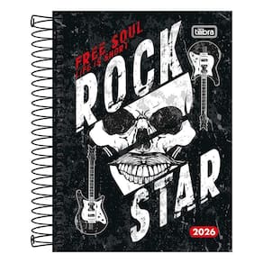 Agenda Diária 2026 Esp M4 160Fls Pepper Rock Star Tilibra