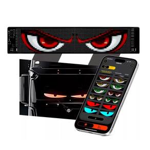 Olhos Led Para Para-brisa De Caminhão De Carro Enfeite De Lojas Painel Tela Led Flexível 89CM