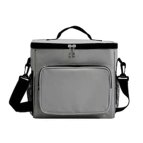 Bolsa Termica 10 Litros Para Academia Fitness Lanche Bebida Viagem Cor:Cinza