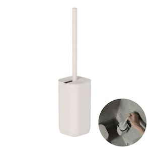 Suporte Porta Escova Sanitária de Chão Adesivo Parede Banheiro Bege - Aura SS400BGF Ou