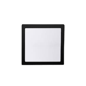 Plafon Lys Quadrado Sobrepor Abs Preto Autovolt Taschibra 24