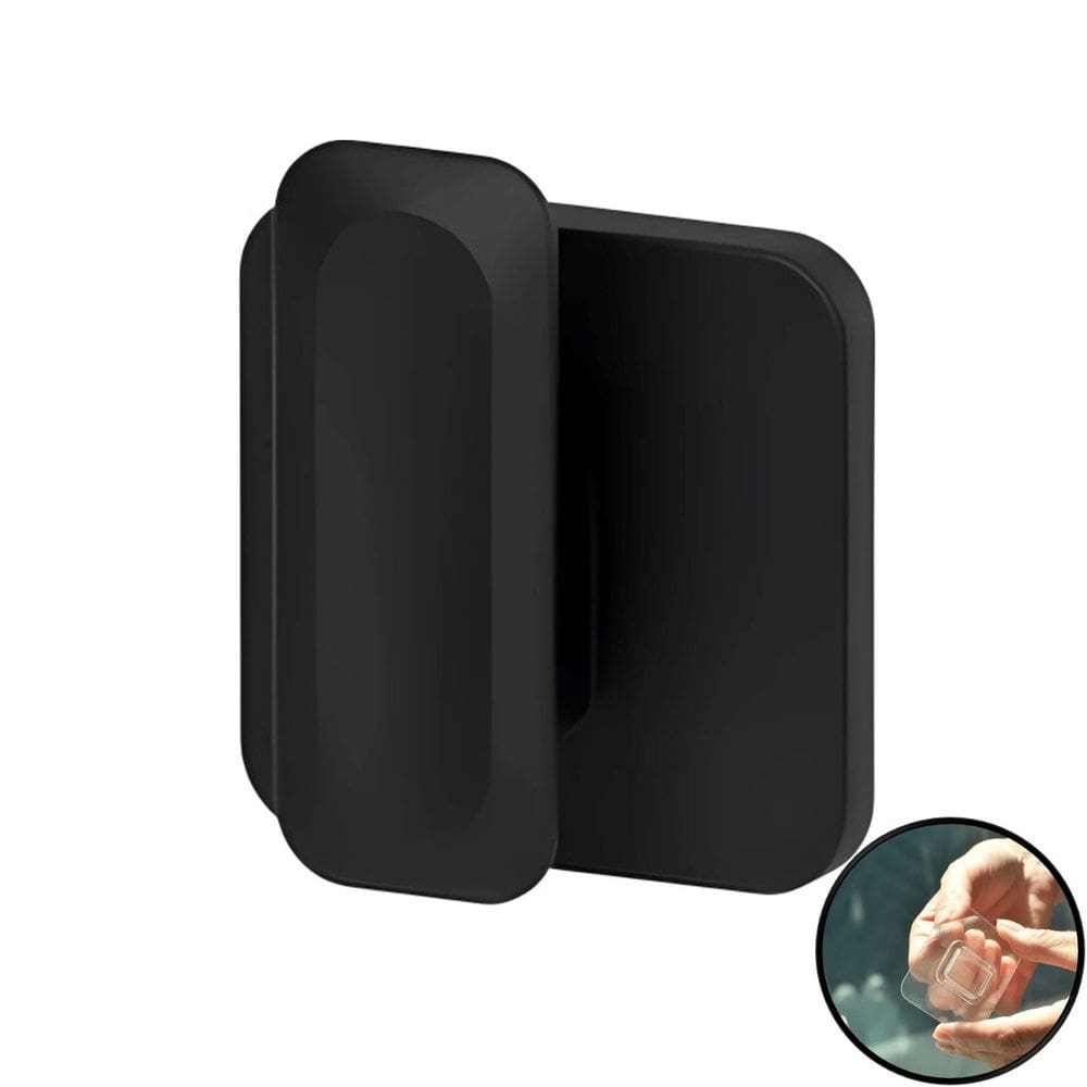 Gancho Multiuso Porta Toalha de Parede Com Adesivo Preto - Eleve GPE100PTF Ou