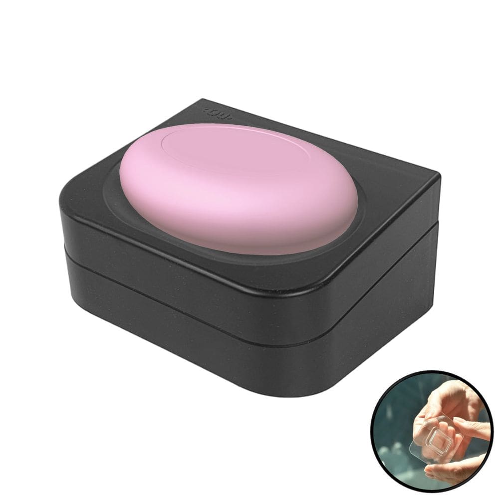 Saboneteira Porta Sabonete de Parede Com Adesivo Preto - Eleve SPE100PTF Ou