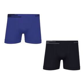 Kit com 2 Cuecas Adulto Boxer Microfibra Cós Uni Faixa Lupo